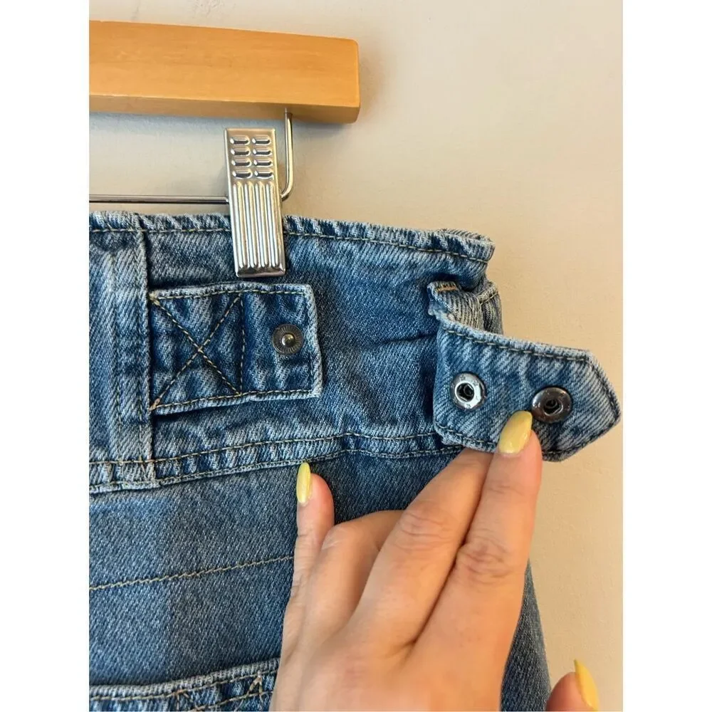 Care FP Super Sweeper Button Fly Wide-Leg Flood Jeans sz M - Picture 11 of 11
